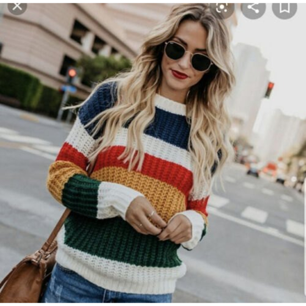 Newbury Kustom Multicolor Striped Sweater
